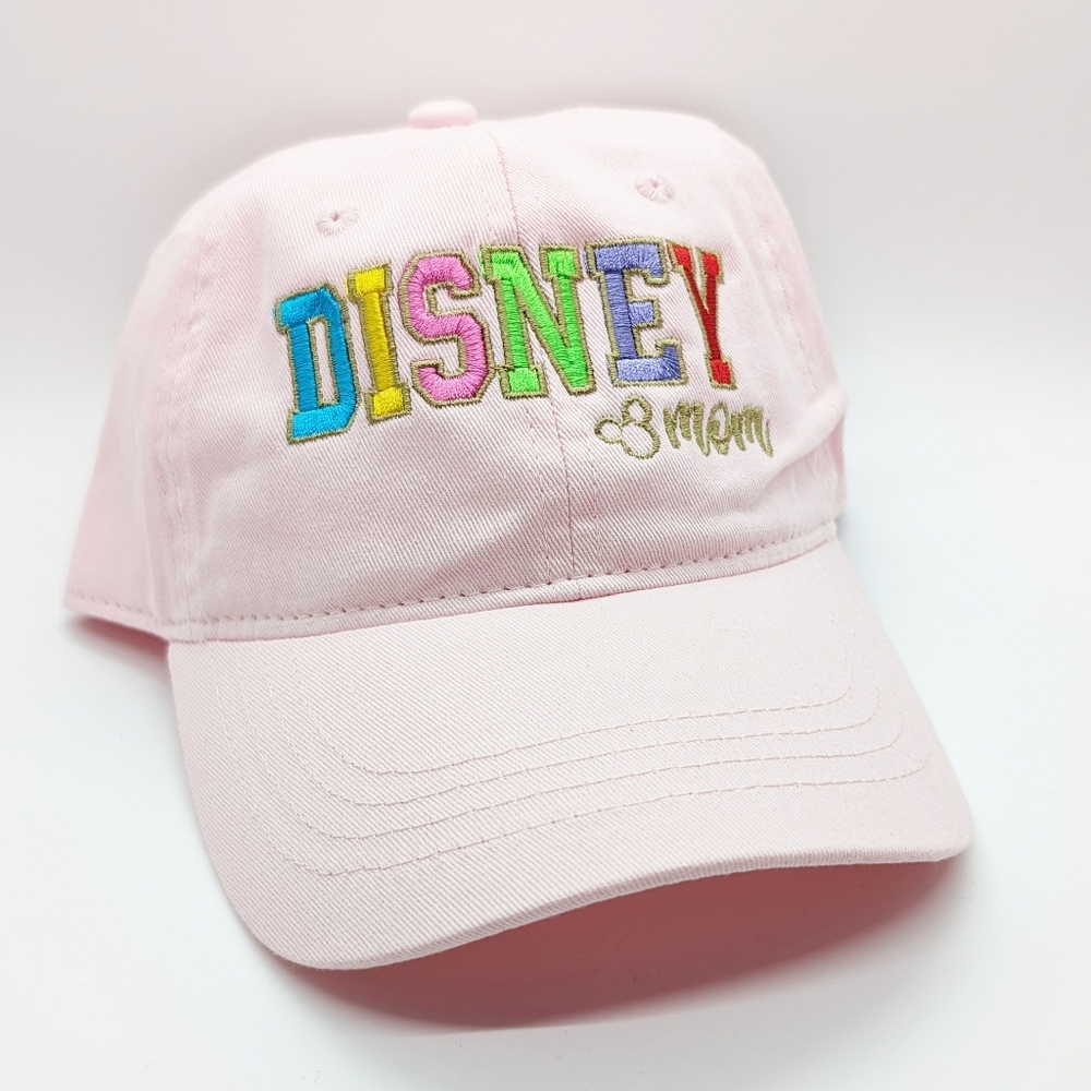 Disney Mom Block Letters Inspired Hat in Pink